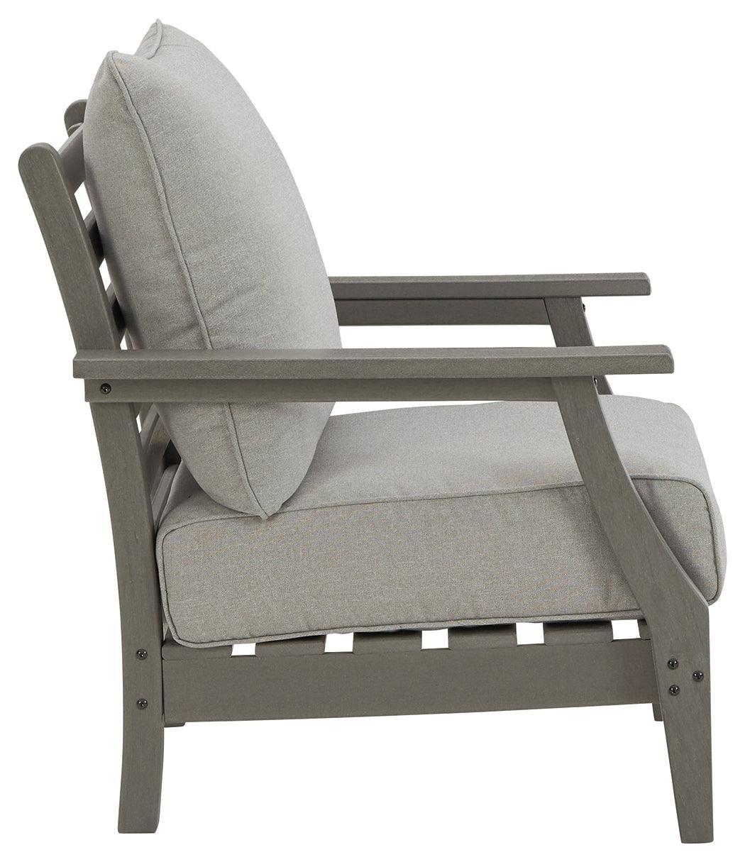 Visola Gray Lounge Chair With Cushion (Set Of 2) - Ella Furniture