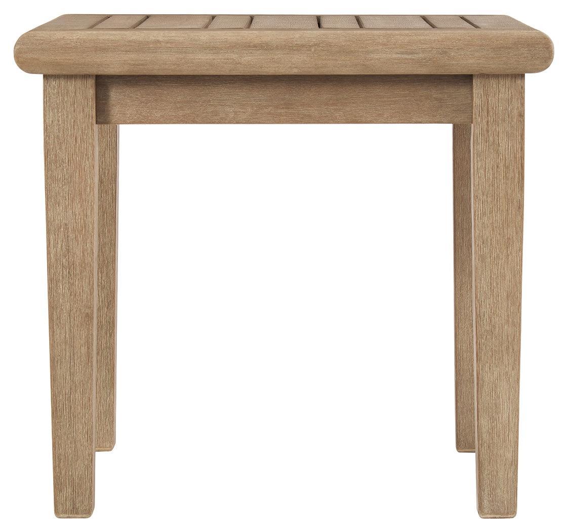 Gerianne Grayish Brown End Table - Ella Furniture