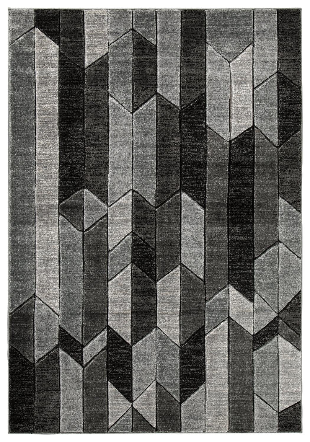 Chayse Black/gray 6'6" X 9'6" Rug - Ella Furniture