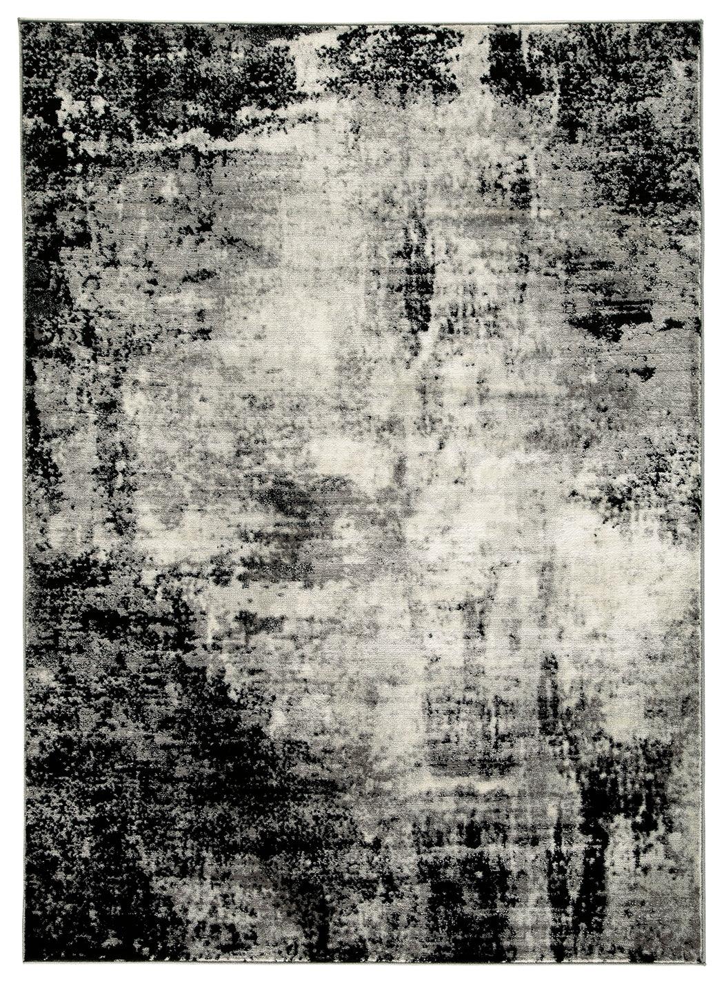 Zekeman Black/cream/gray 7'10" X 10' Rug - Ella Furniture