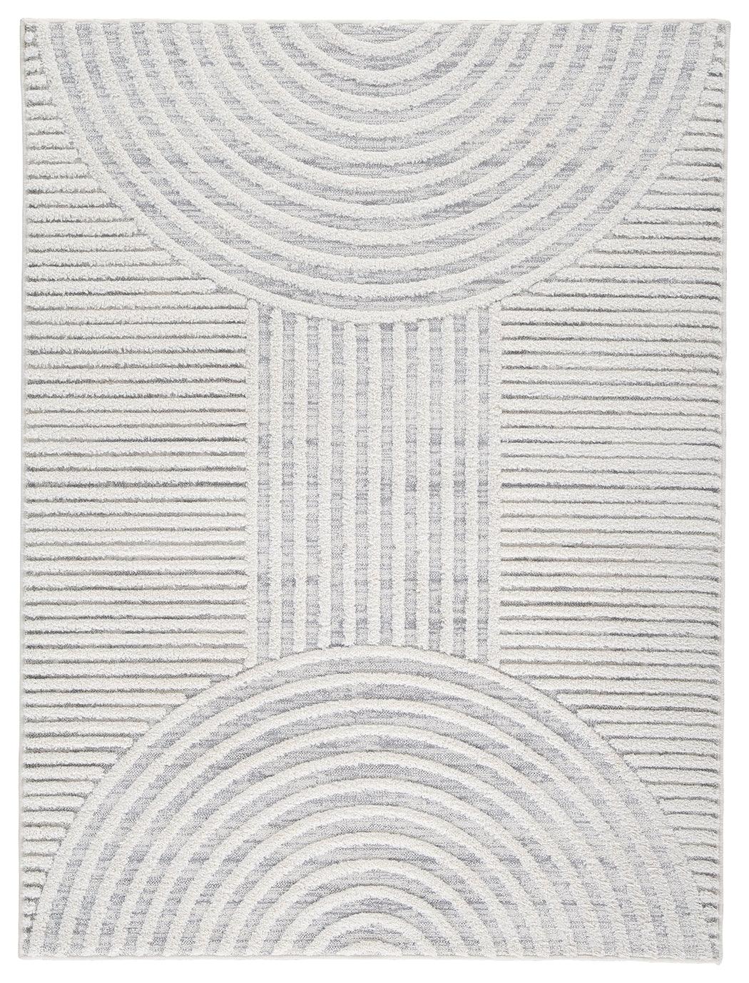 Lambworth Gray/cream 5'3" X 7' Rug - Ella Furniture