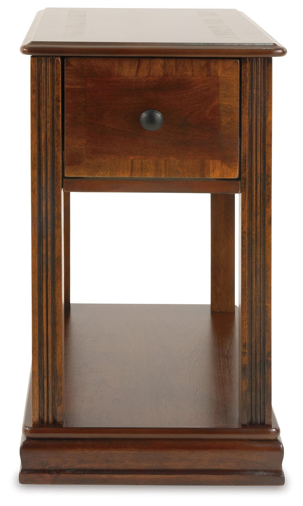 Breegin Brown Chairside End Table T007-527 - Ella Furniture