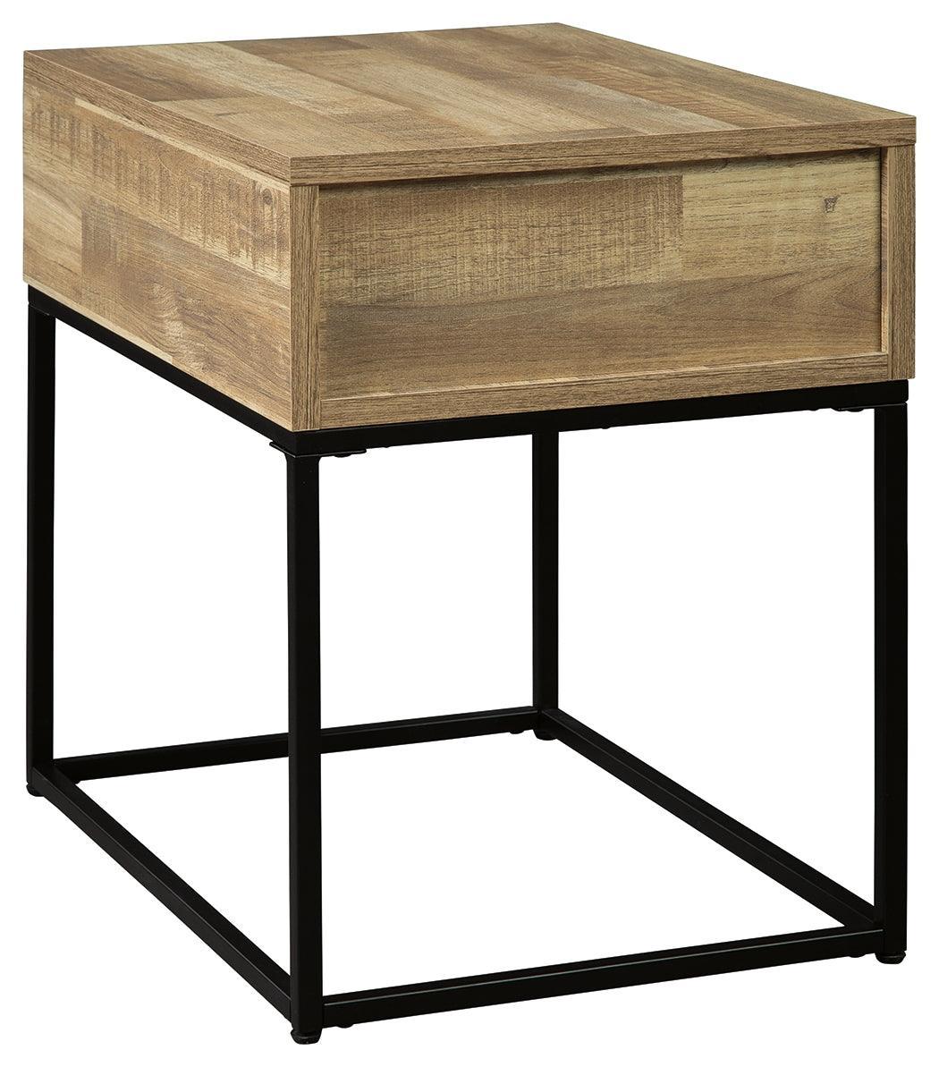 Gerdanet Natural End Table - Ella Furniture