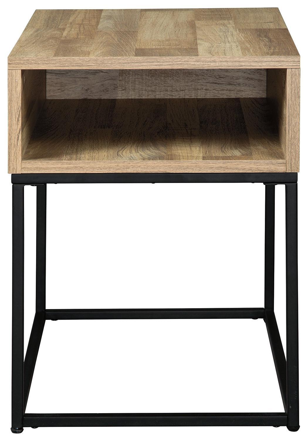 Gerdanet Natural End Table - Ella Furniture