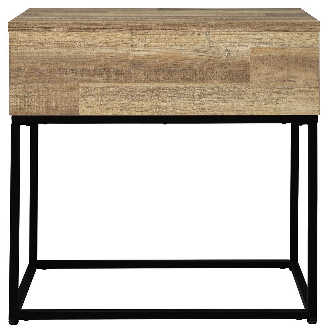 Gerdanet Natural End Table - Ella Furniture