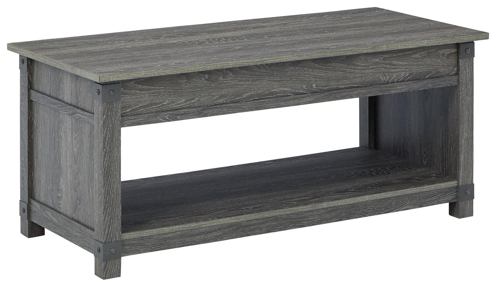 Freedan Grayish Brown Lift-top Coffee Table - Ella Furniture