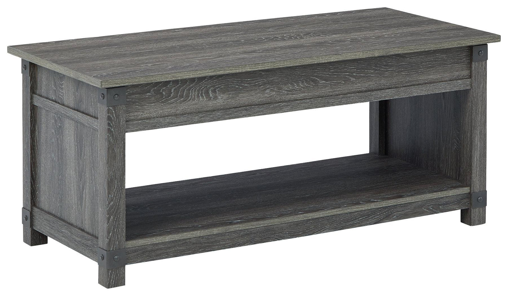 Freedan Grayish Brown Lift-top Coffee Table - Ella Furniture