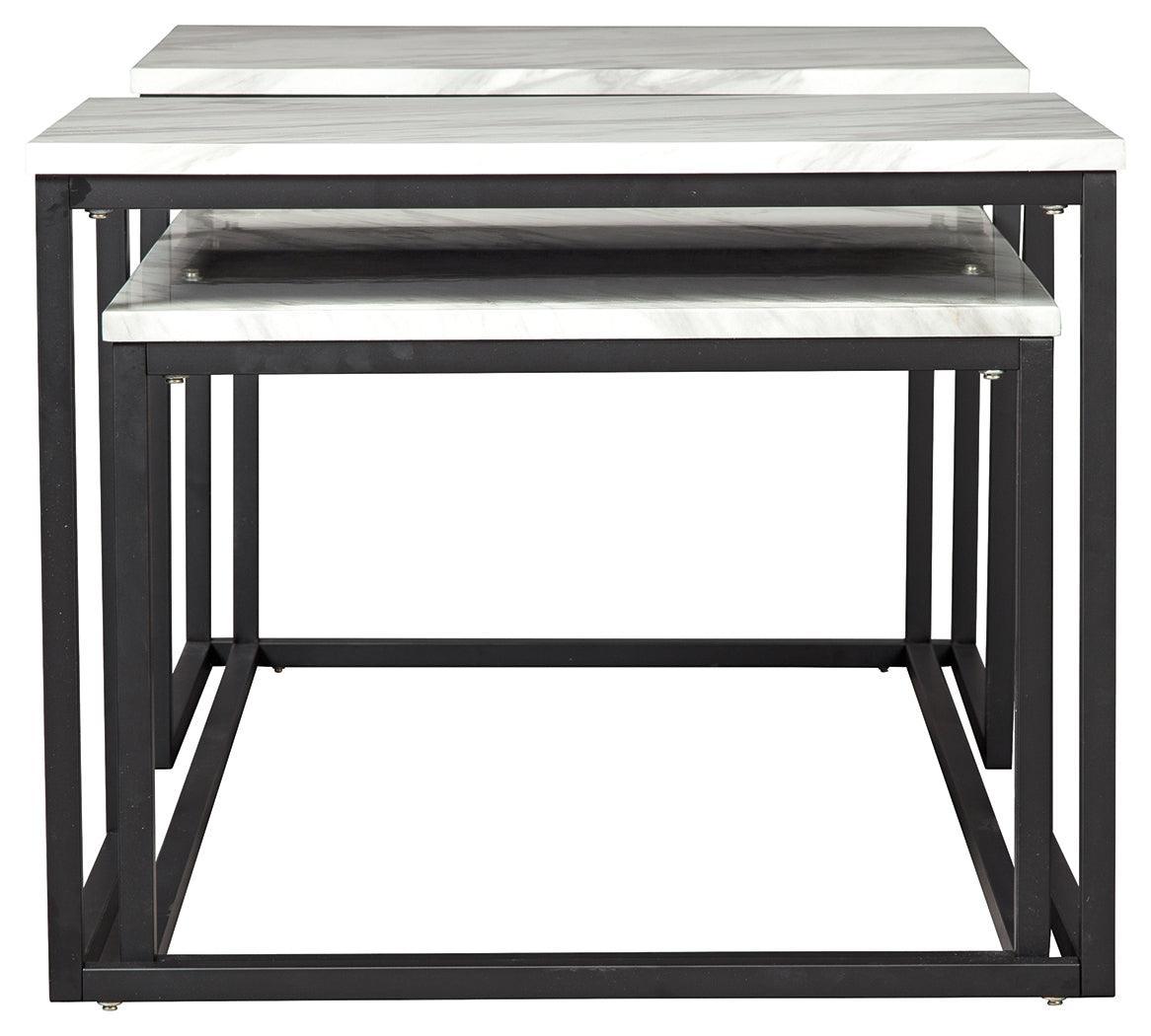 Donnesta Gray/black Table (Set Of 3) - Ella Furniture