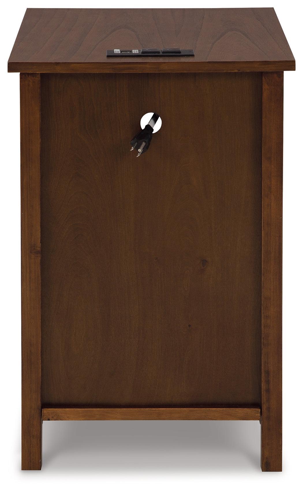 Treytown Brown Chairside End Table - Ella Furniture