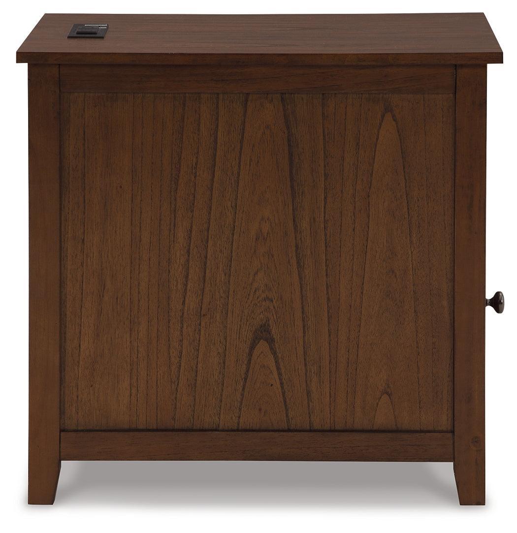 Treytown Brown Chairside End Table - Ella Furniture