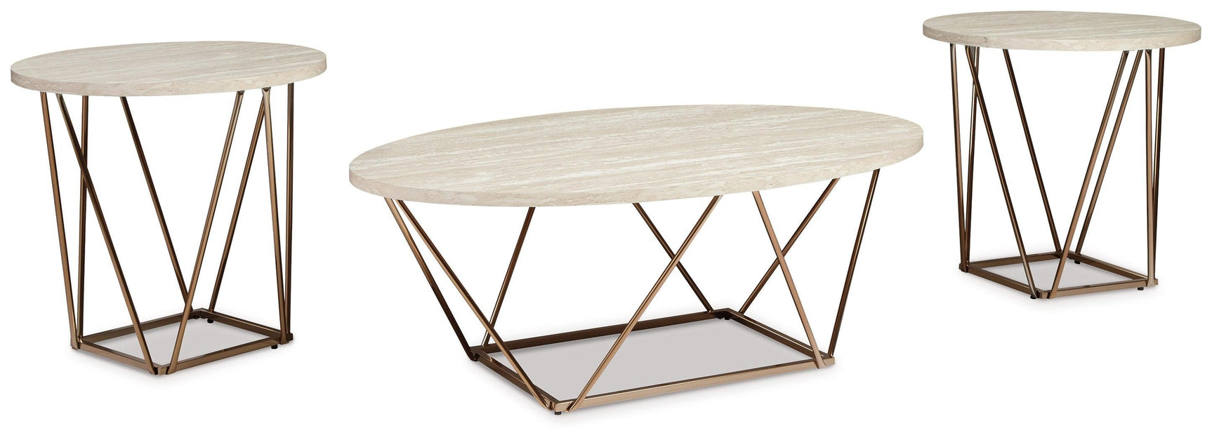 Tarica Two-tone Table (Set Of 3) - Ella Furniture