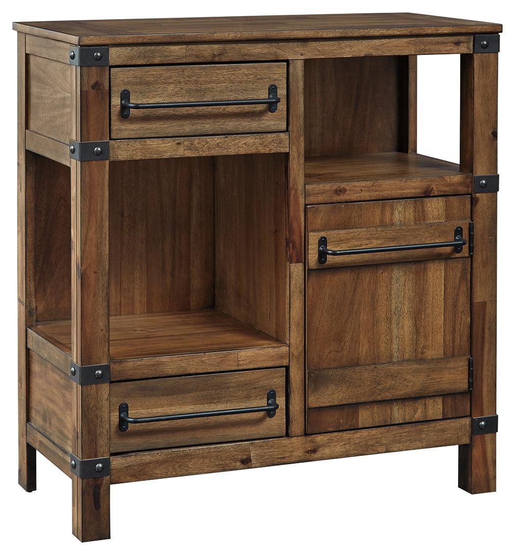 Roybeck Light Brown/bronze Accent Cabinet - Ella Furniture