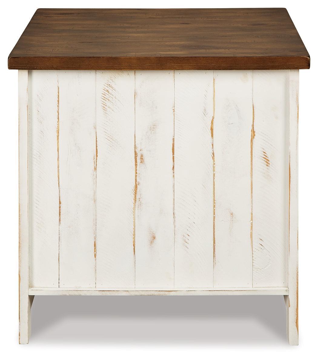 Wystfield White/Brown End Table - Ella Furniture