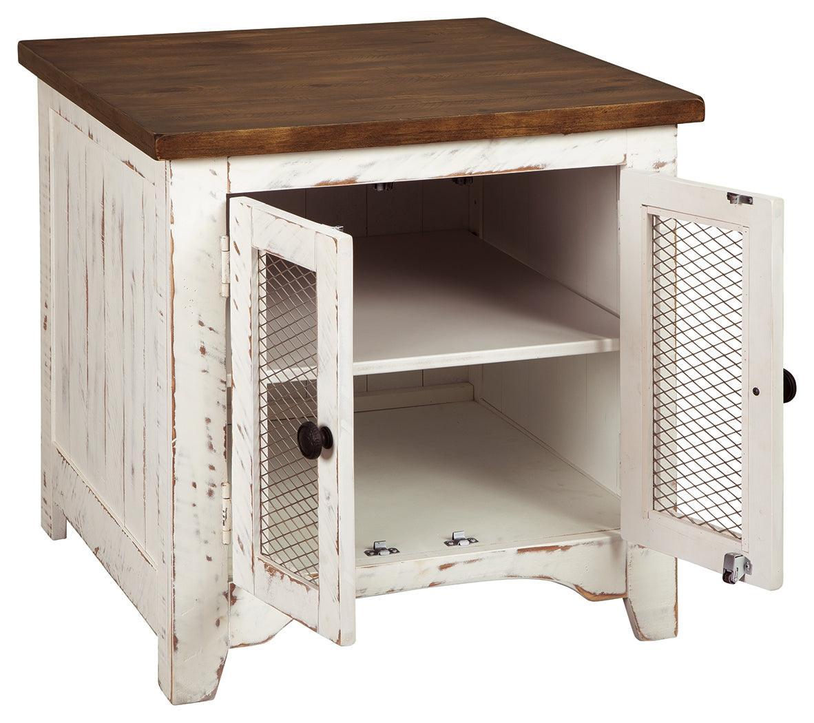 Wystfield White/Brown End Table - Ella Furniture