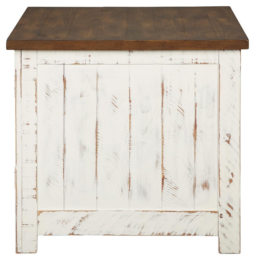 Wystfield White/Brown End Table - Ella Furniture
