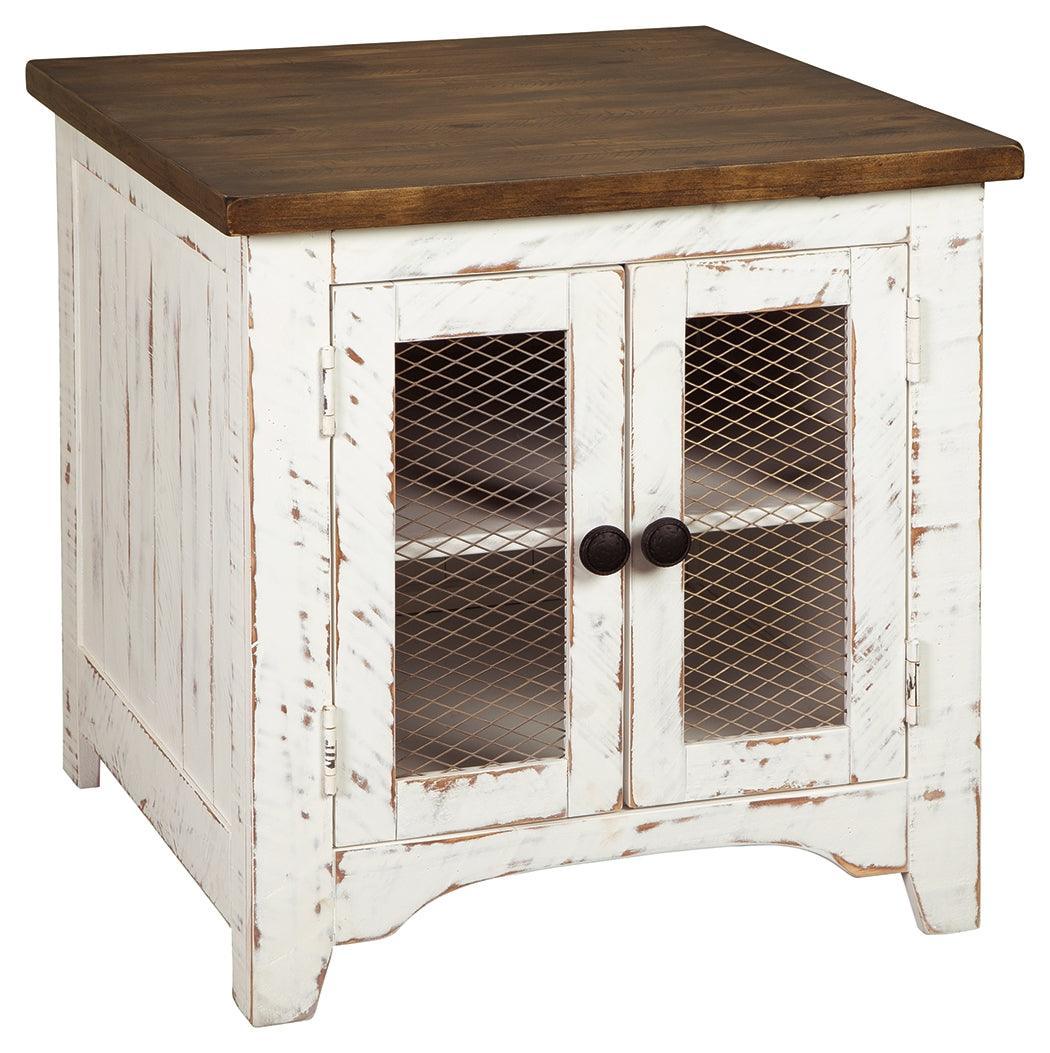 Wystfield White/Brown End Table - Ella Furniture