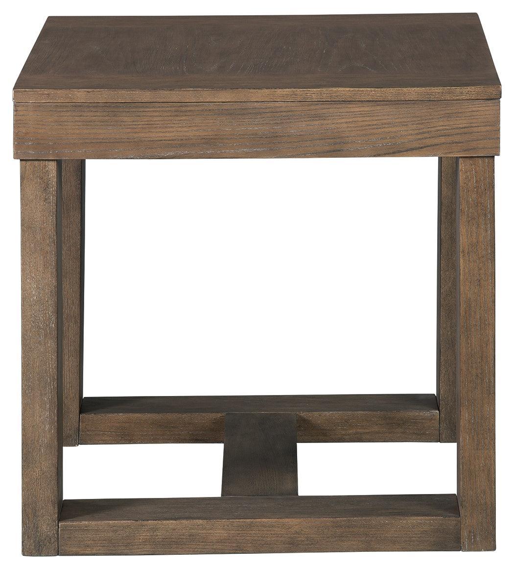 Cariton Gray End Table - Ella Furniture
