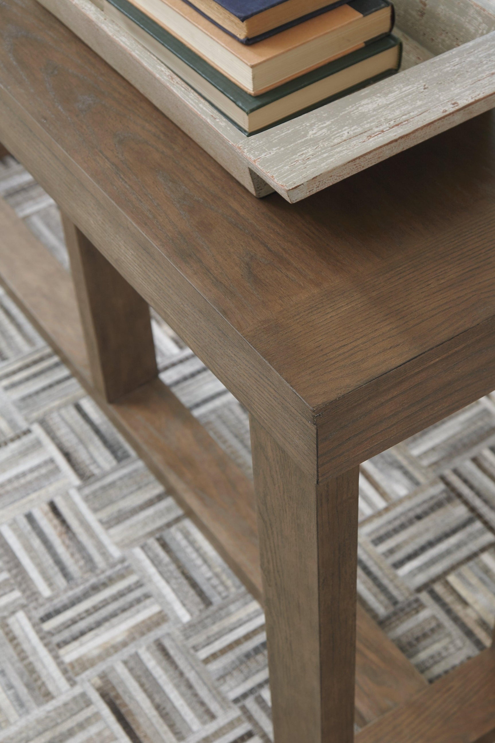 Cariton Gray Sofa/console Table - Ella Furniture
