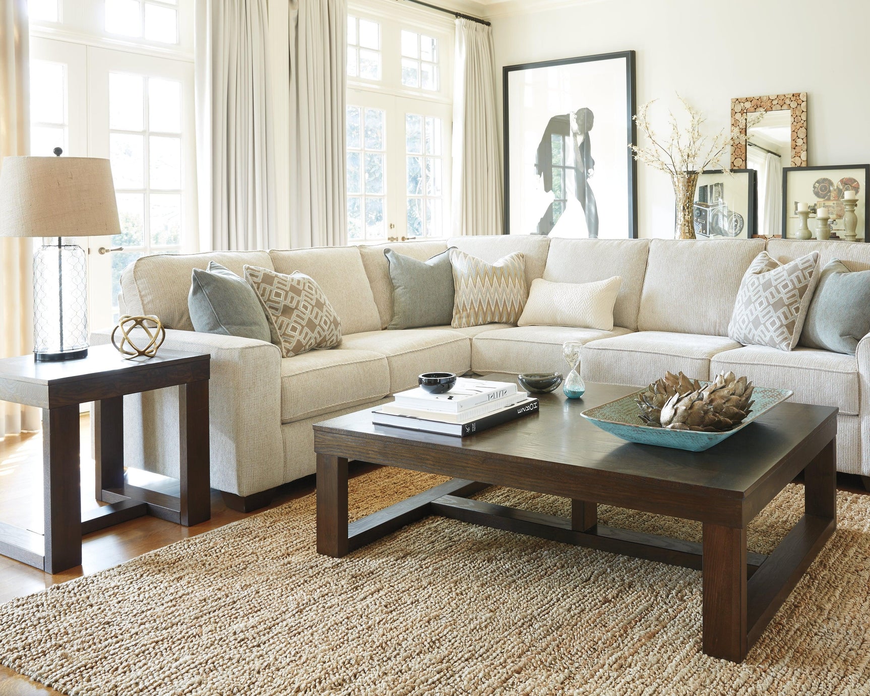 Watson Dark Brown Coffee Table - Ella Furniture