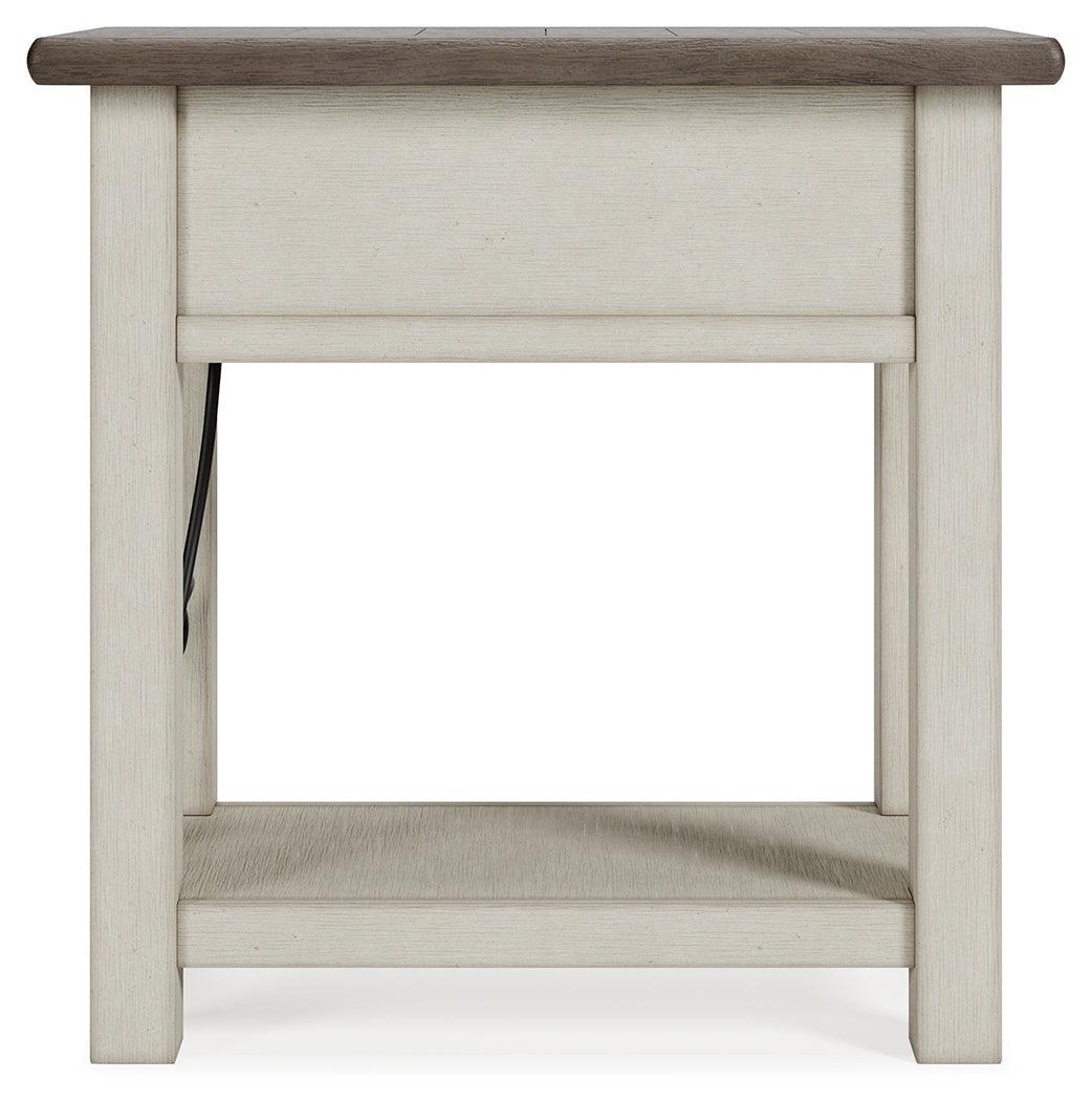 Bolanburg Two-tone Chairside End Table - Ella Furniture
