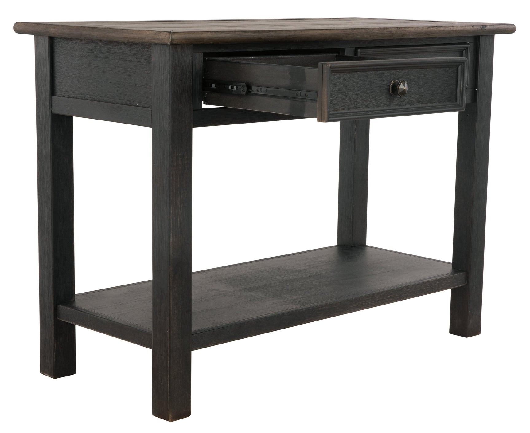 Tyler Creek Grayish Brown/Black Sofa/console Table - Ella Furniture
