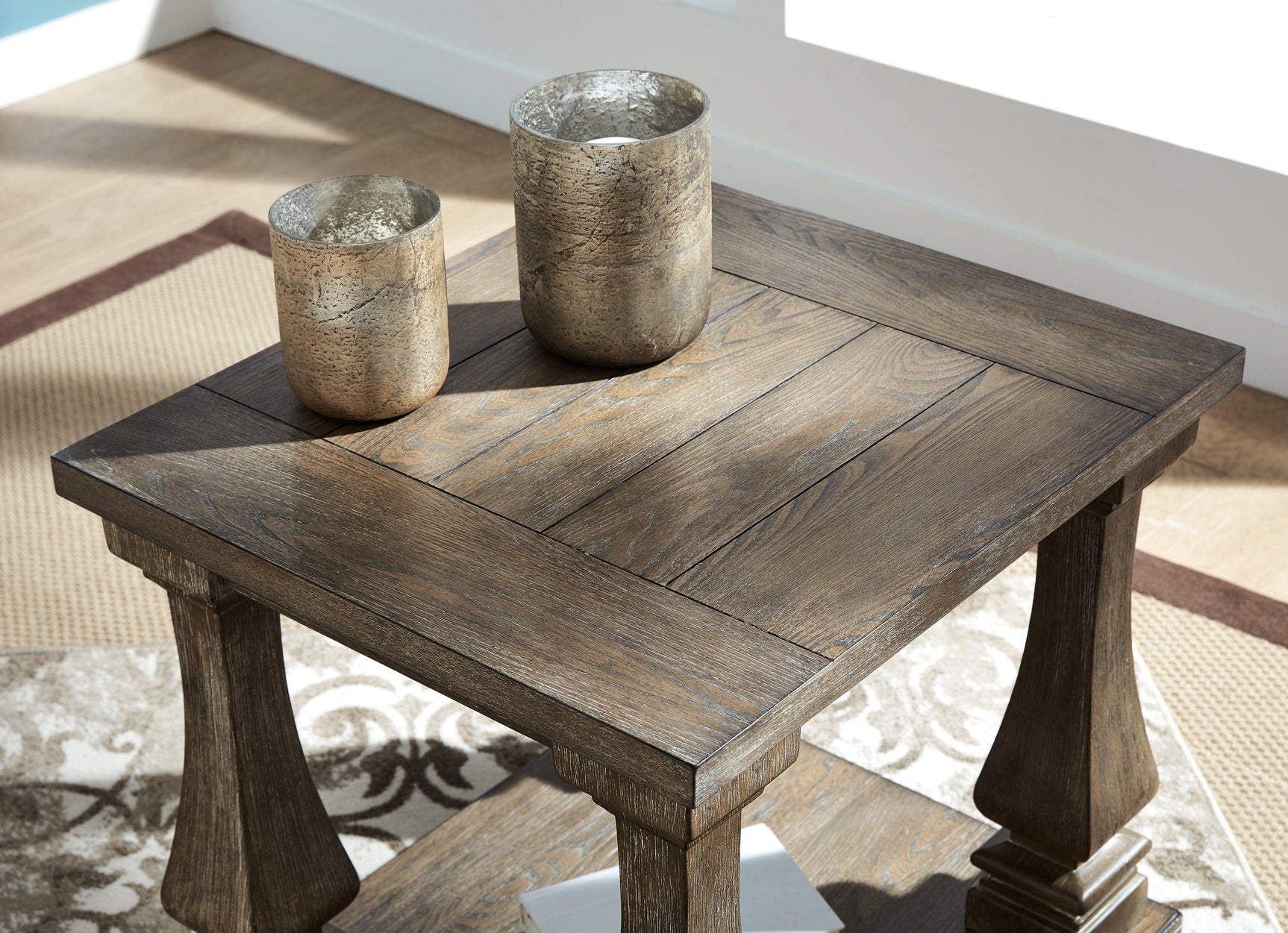 Johnelle Gray End Table - Ella Furniture
