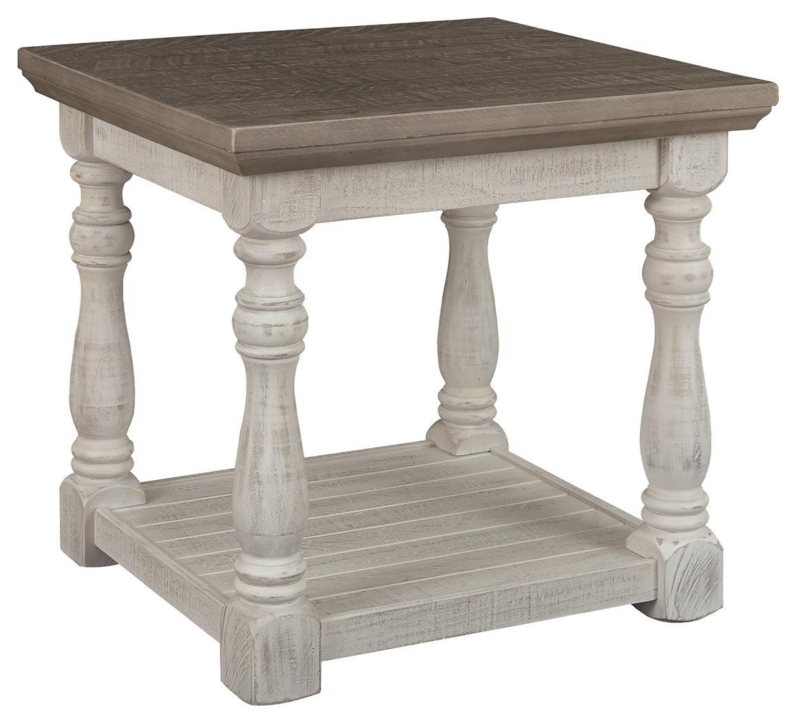 Havalance Gray/white End Table - Ella Furniture