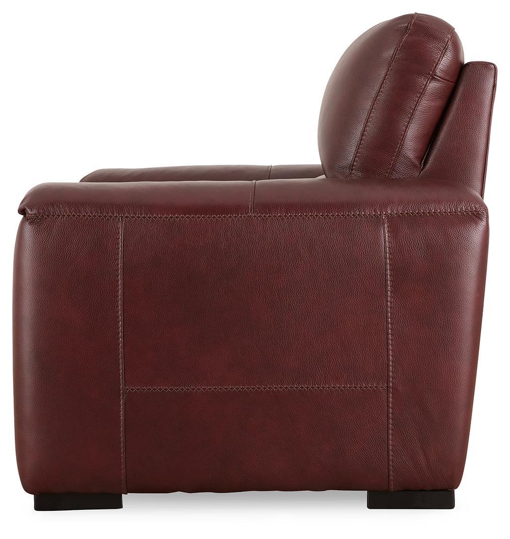Alessandro Garnet Power Recliner - Ella Furniture