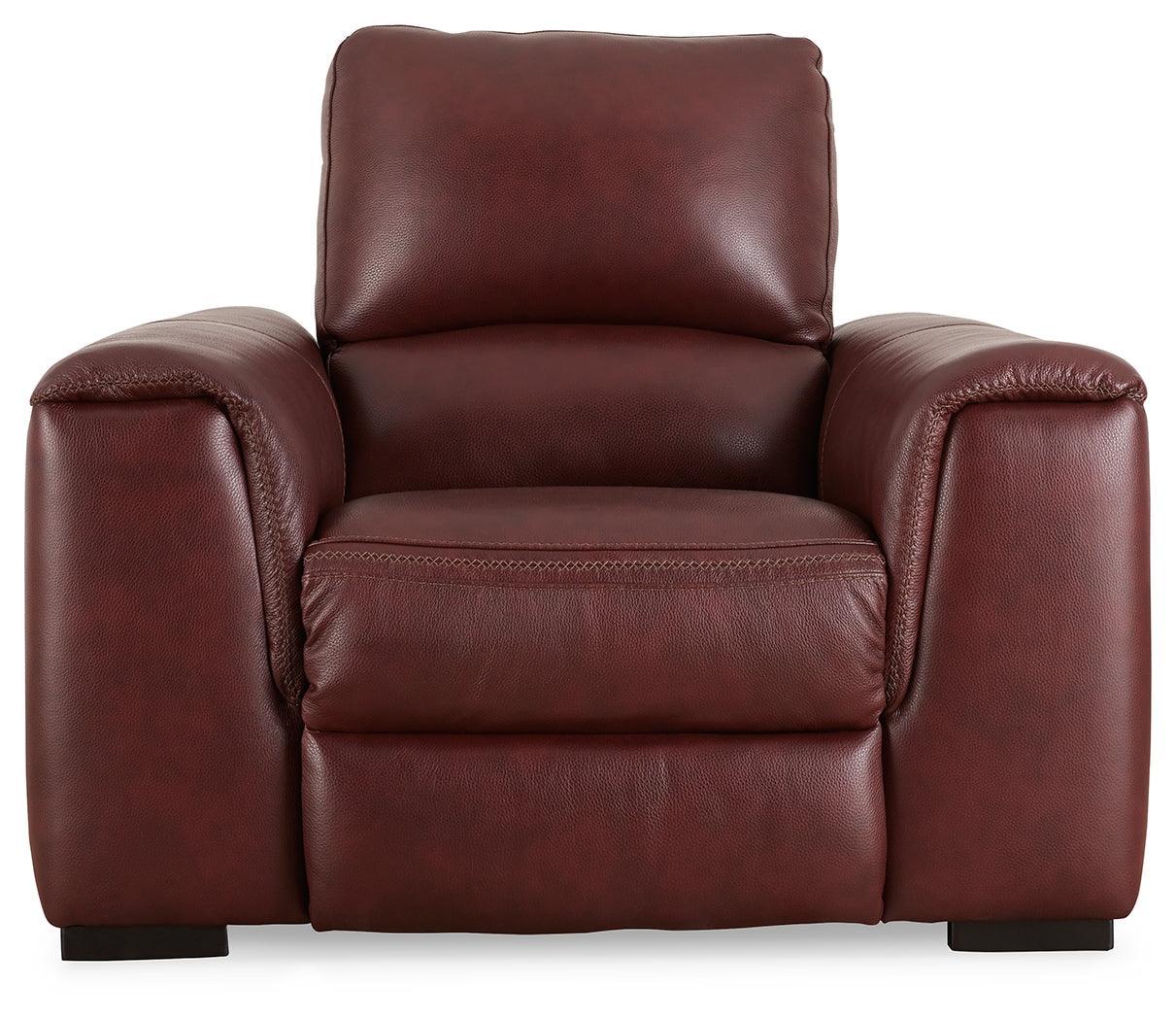 Alessandro Garnet Power Recliner - Ella Furniture