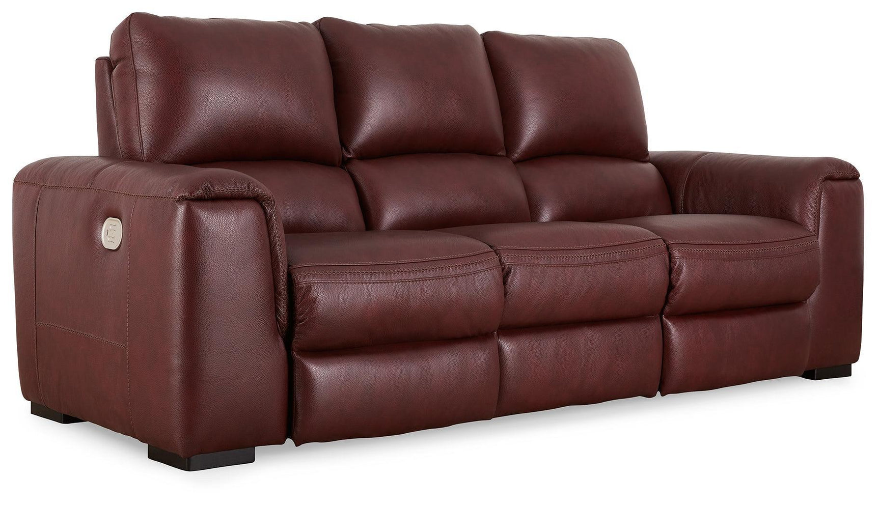 Alessandro Garnet Power Reclining Sofa - Ella Furniture