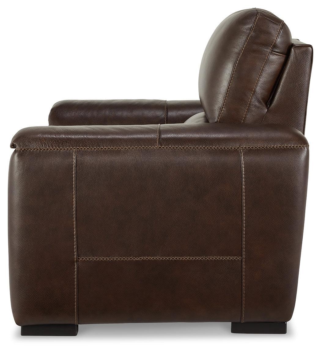 Alessandro Walnut Power Recliner - Ella Furniture
