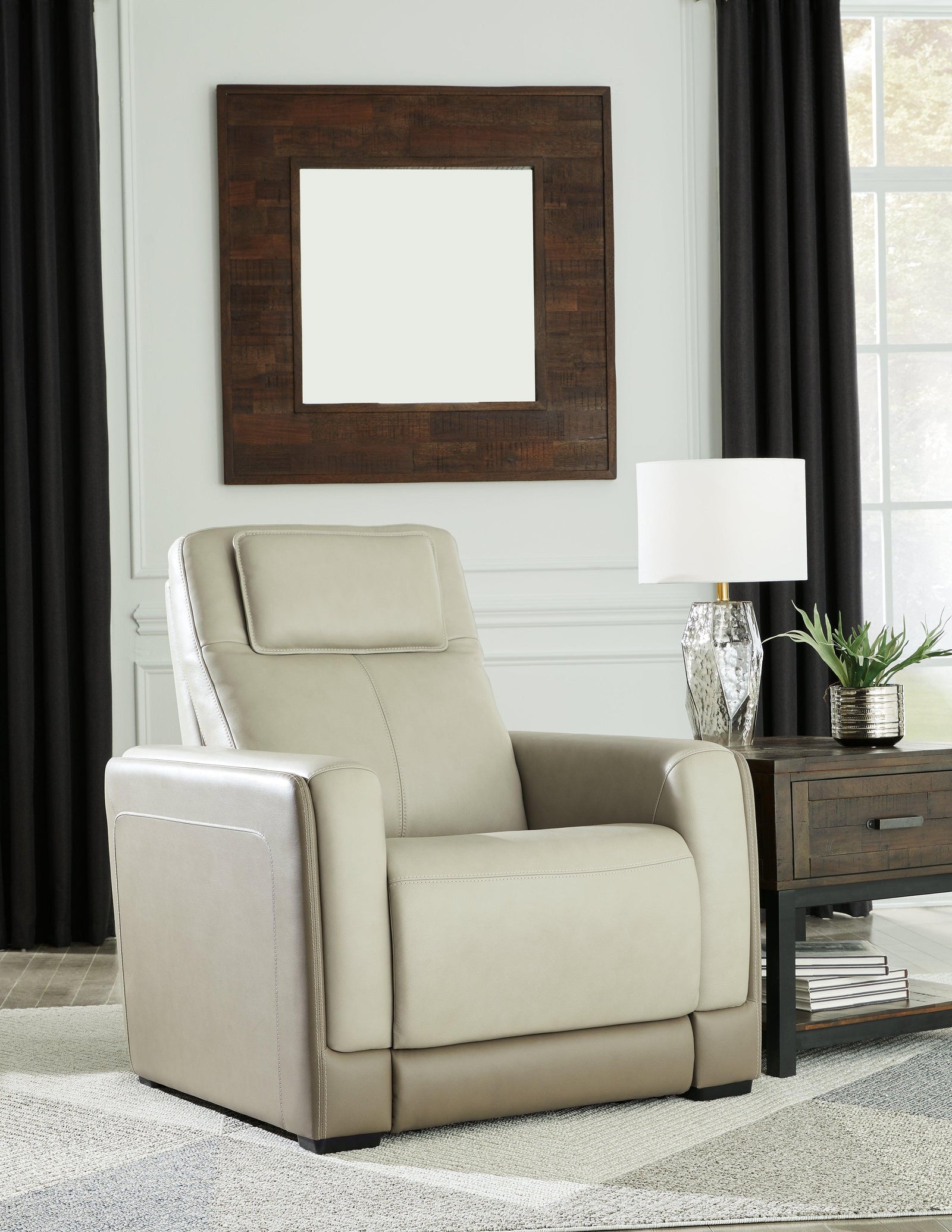 Battleville Almond Power Recliner - Ella Furniture