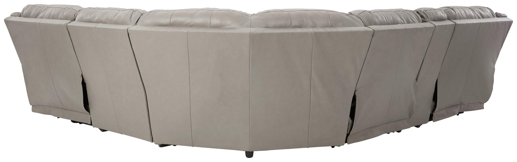 Dunleith Chocolate 6-Piece Power Reclining Sectional - Ella Furniture