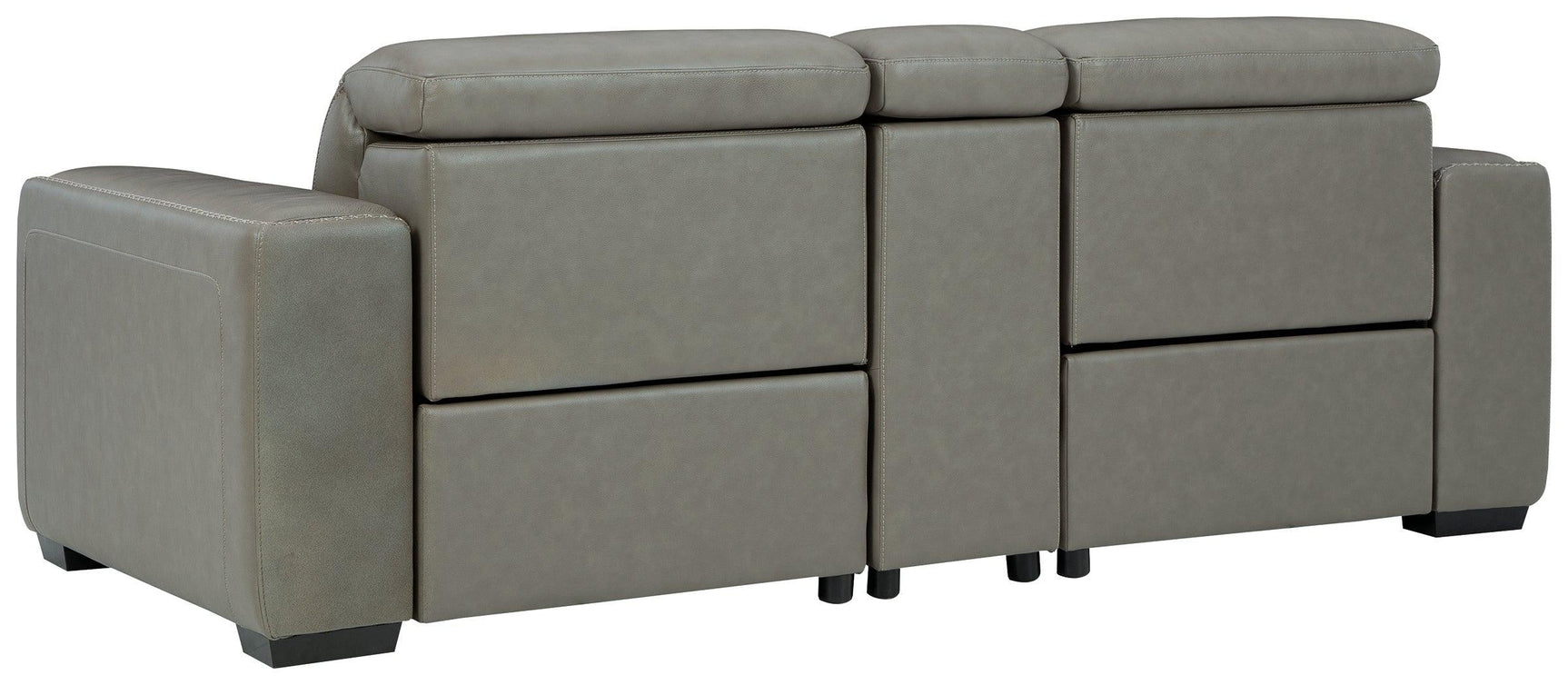 Correze Gray 3-Piece Power Reclining Sectional - Ella Furniture