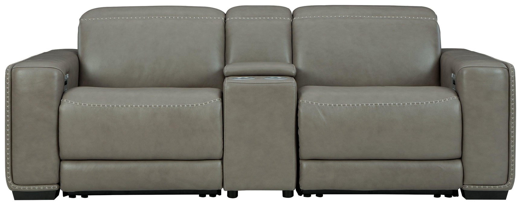 Correze Gray 3-Piece Power Reclining Sectional - Ella Furniture