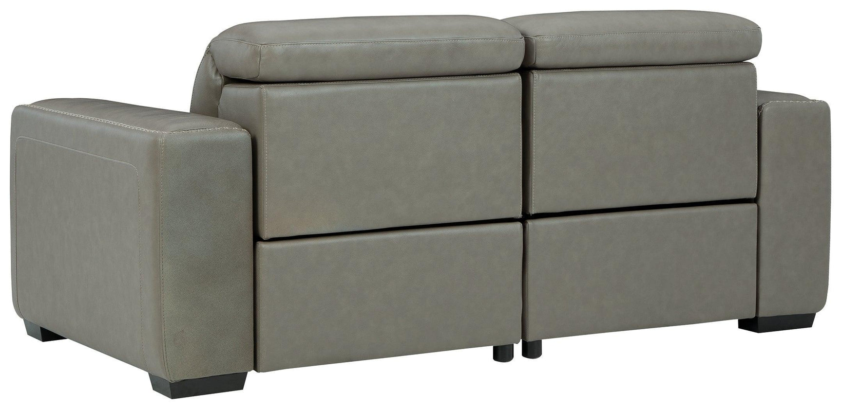 Correze Gray 2-Piece Power Reclining Sectional - Ella Furniture