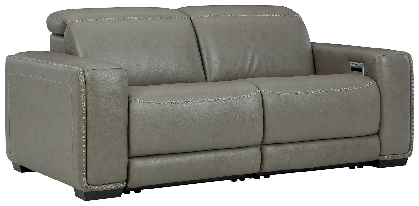 Correze Gray 2-Piece Power Reclining Sectional - Ella Furniture