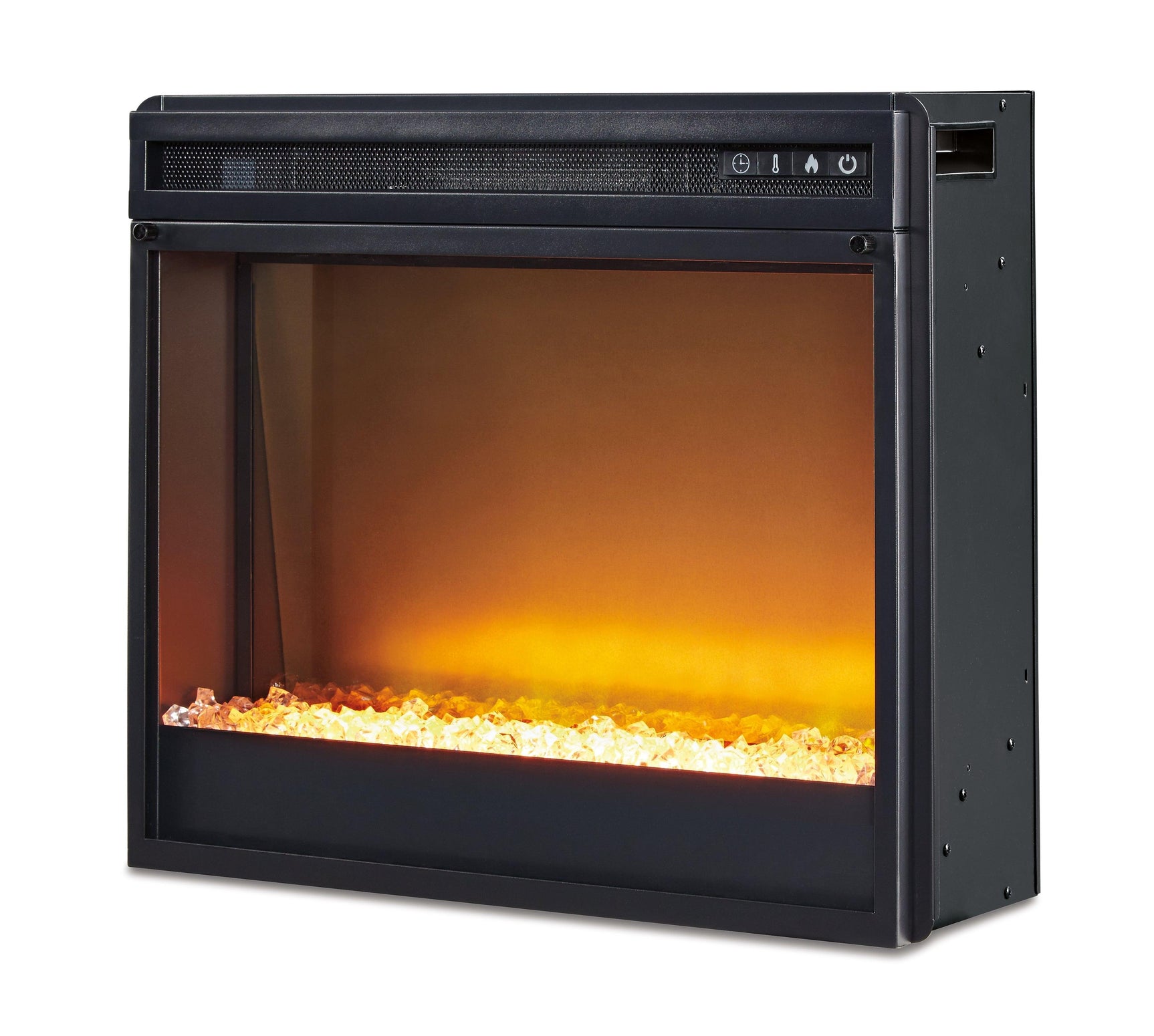 Entertainment Accessories Black Electric Fireplace Insert - Ella Furniture