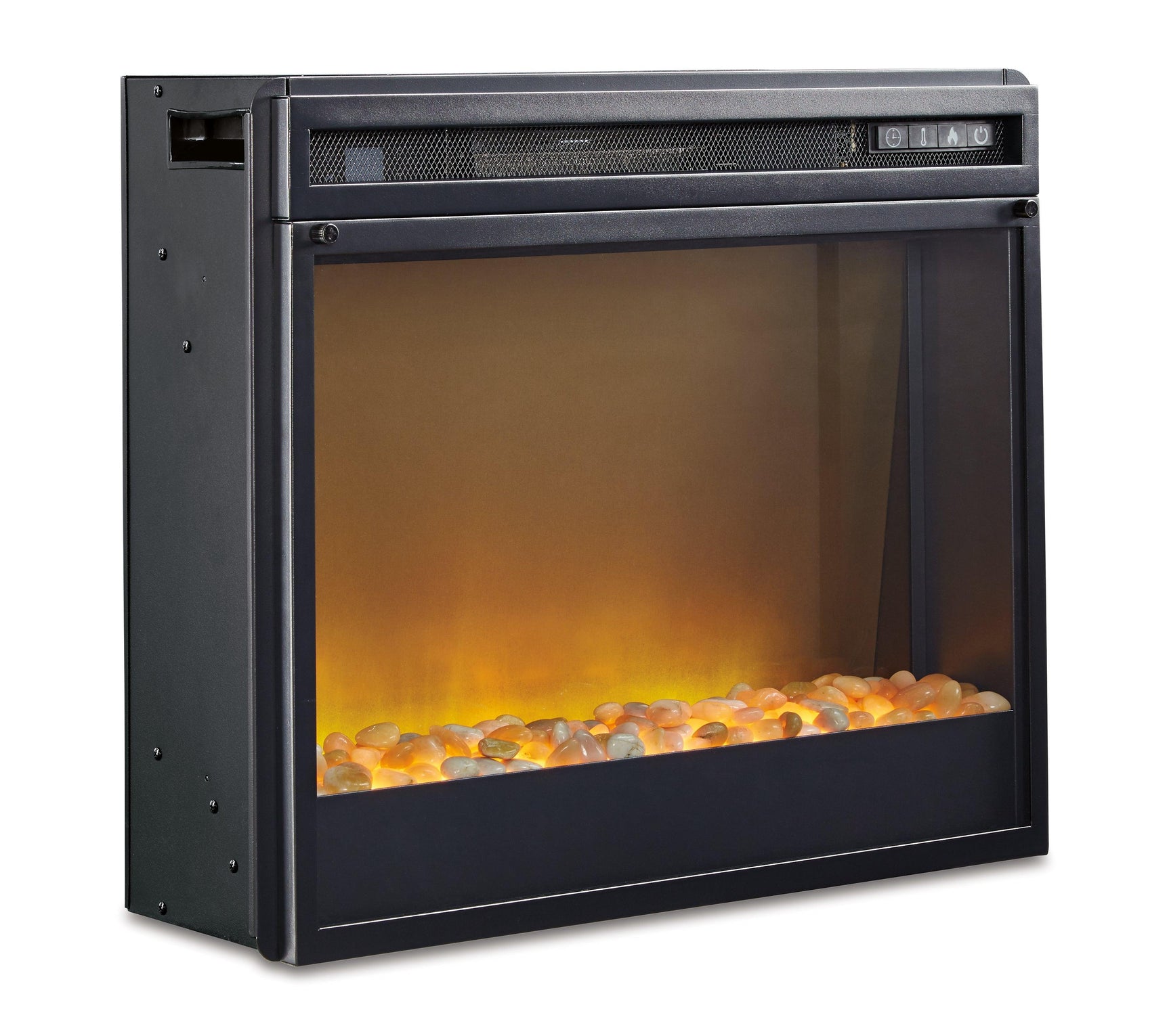 Entertainment Accessories Black Electric Fireplace Insert - Ella Furniture