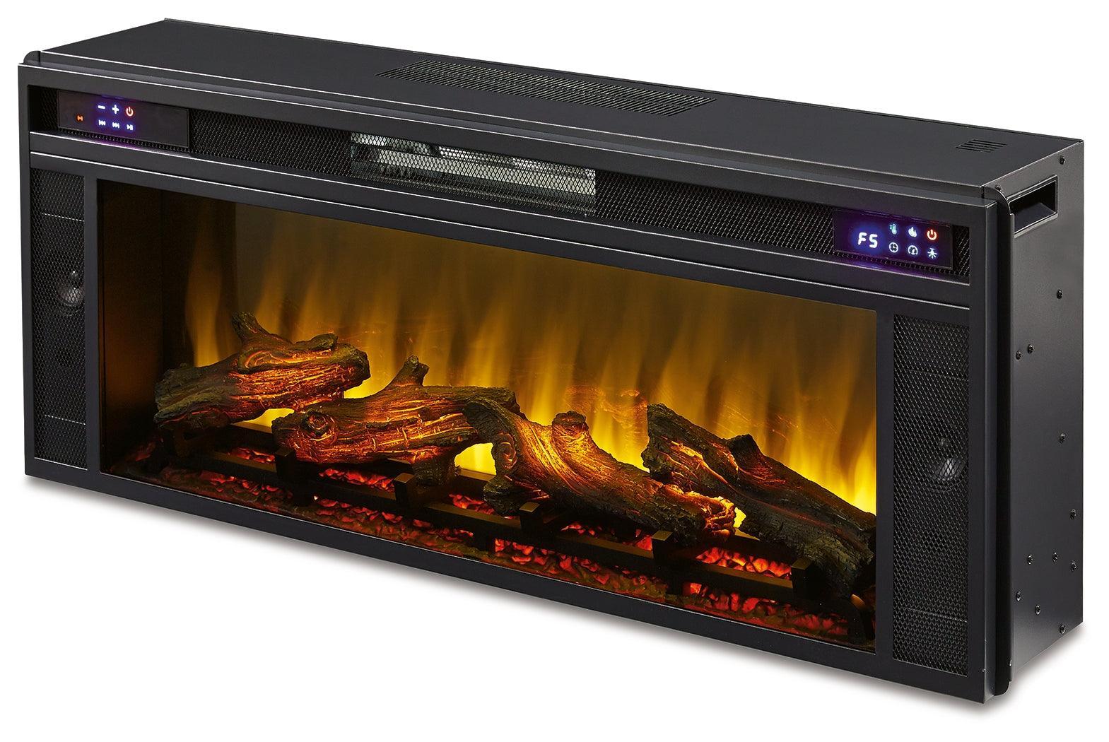 Entertainment Accessories Black Fireplace Insert - Ella Furniture