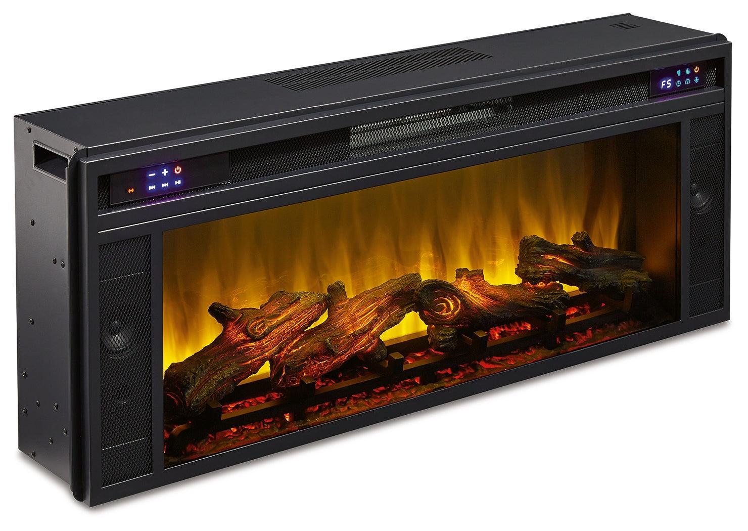 Entertainment Accessories Black Fireplace Insert - Ella Furniture