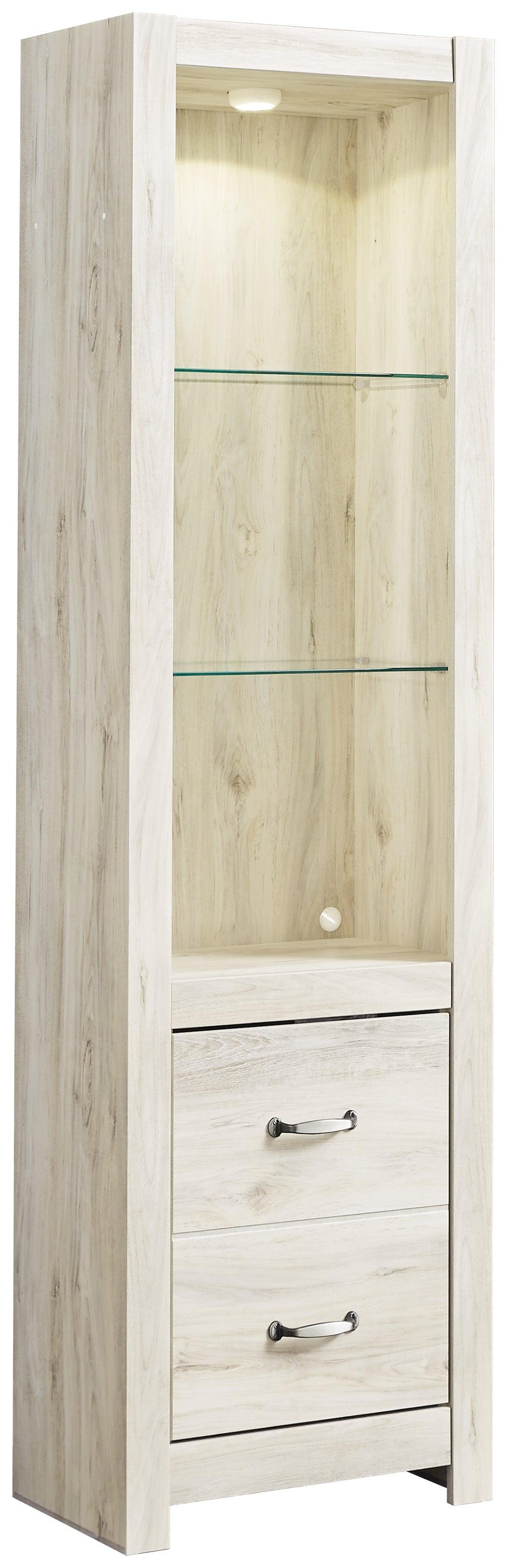 Bellaby Whitewash 4-Piece Entertainment Center With Fireplace - Ella Furniture