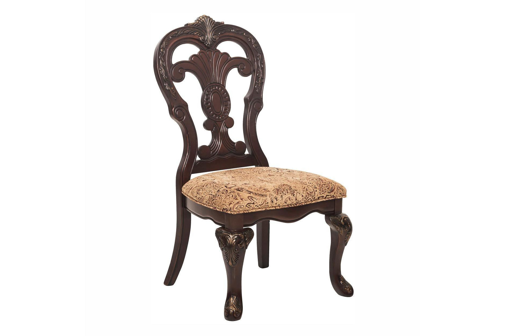 Deryn Park Cherry Traditional Solid Wood Plush Upholstered Seat Rectangular Dining Room Set - Ella Furniture