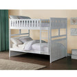 Galen White Modern Transitional Wood And Engineered Wood Full/full Bunk Bed - Ella Furniture