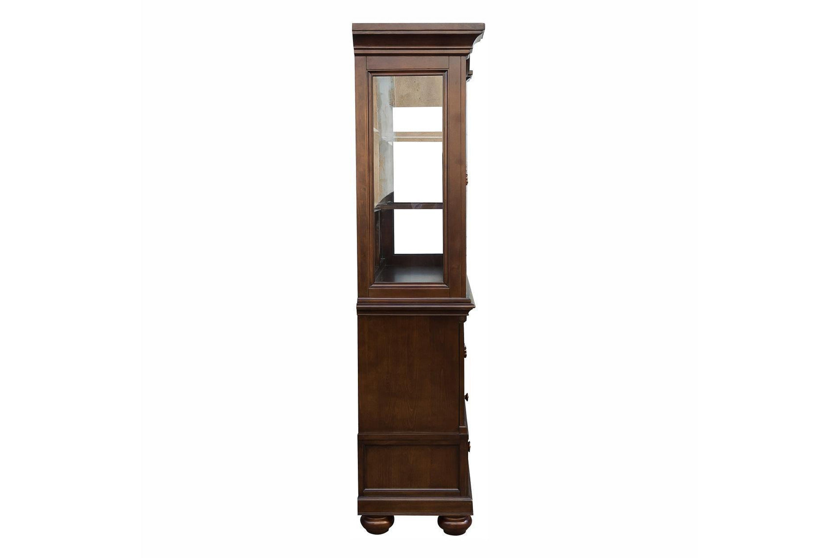 Lordsburg Brown Cherry Solid Wood Faux Leather Upholstered Seat Rectangular Dining Room Set - Ella Furniture