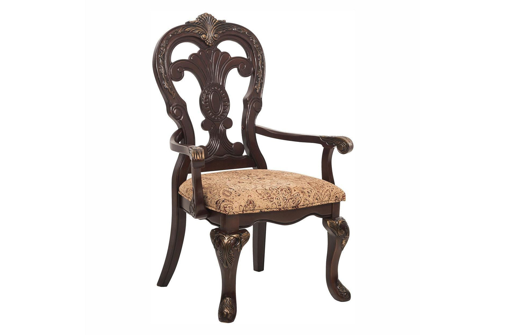 Deryn Park Cherry Modern Classic Traditional Solid Wood Upholstered Oval Dining Room Set - Ella Furniture