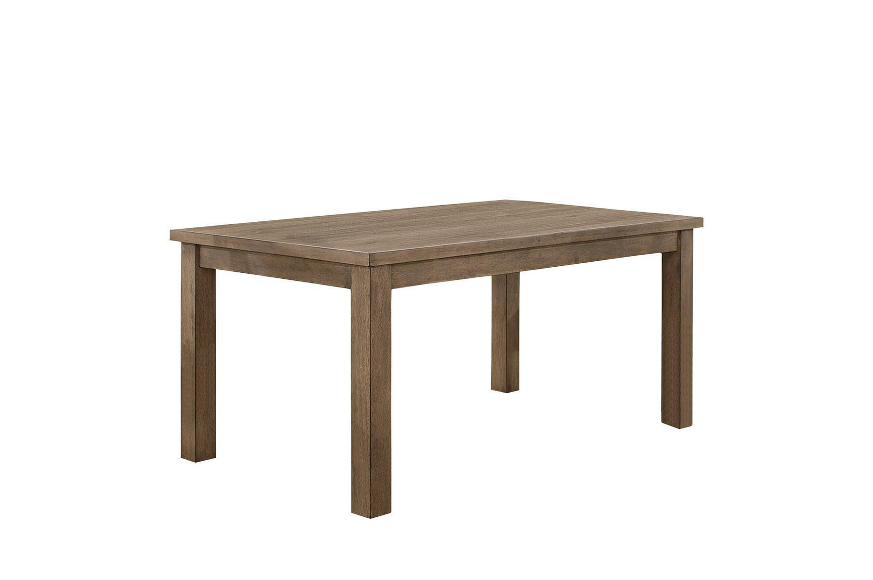 Janina Natural Teal Finish Modern Sleek Solid Wood And Veneers Rectangular Dining Set - Ella Furniture