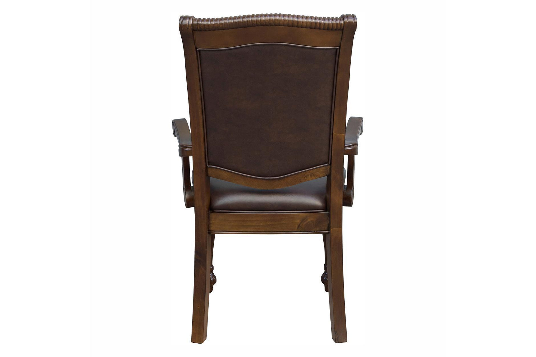 Lordsburg Brown Cherry Solid Wood Faux Leather Upholstered Seat Rectangular Dining Room Set - Ella Furniture