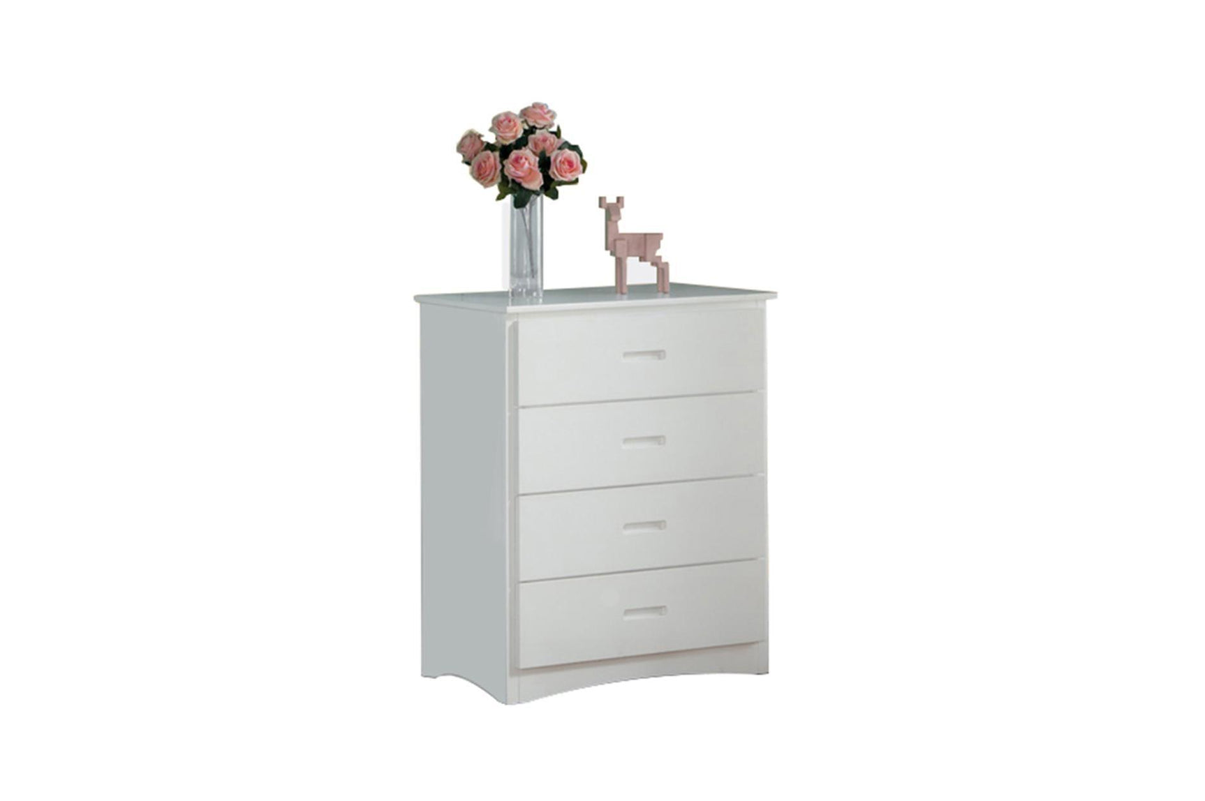 Galen White Transitional Engineered Wood Youth Twin Over Twin With Storage Stair Steps Bedroom Set - Ella Furniture