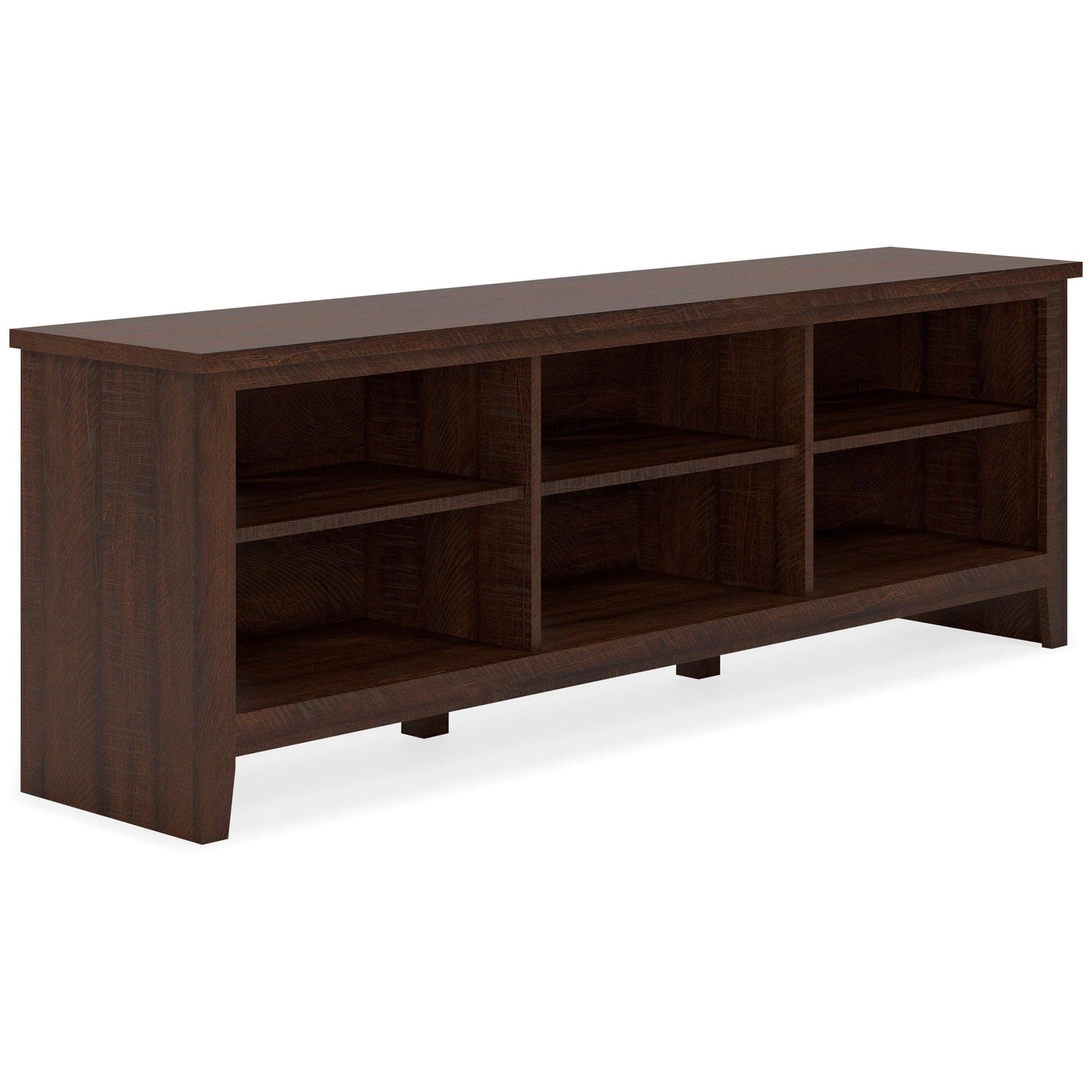 Arlenbry Large Brown Modern Transitional Solid Wood TV Stand with Cabinet - Ella Furniture